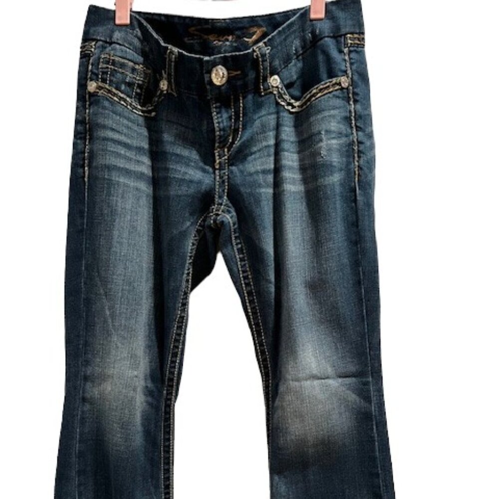 7 For All Mankind Women's Blue Boot Cut Jeans